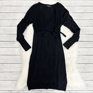 BCBG black belted sweater dress